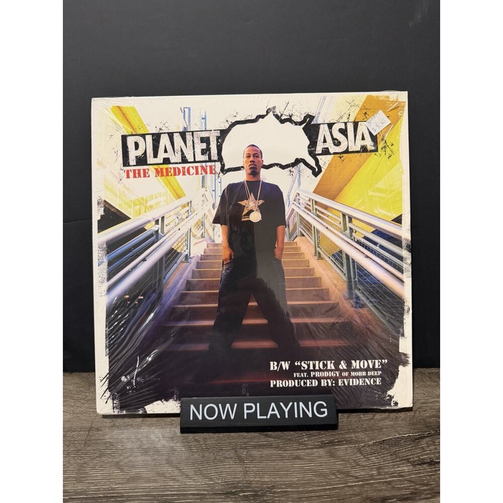Planet Asia The Medicine Stick & Move Vinyl Single 12 inch Battle Axe Fat Beats